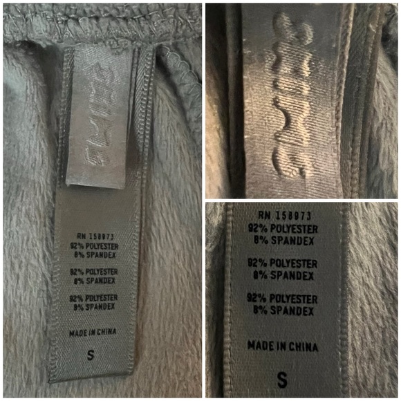 SKIMS Women’s Velour Jogger Sweatpants In Gunmetal Gray Size S GUC Zip Pockets - Picture 6 of 7